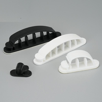 Attaches-câbles adhésifs en plastique, supports de câbles auto-adhésifs pour la fixation des câbles, fourniture d'usine