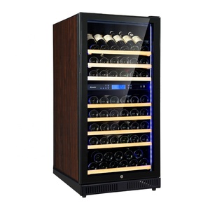 <span class=keywords><strong>Enfriador</strong></span> <span class=keywords><strong>de</strong></span> Vino y Alcohol para 80 <span class=keywords><strong>Botellas</strong></span>, 2 Zonas <span class=keywords><strong>de</strong></span> Temperatura, Diseño <span class=keywords><strong>de</strong></span> Madera Roja, Sistema <span class=keywords><strong>de</strong></span> Enfriamiento por Compresor - Product Image 2