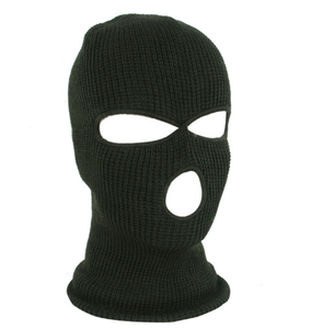 Masque de <span class=keywords><strong>ski</strong></span> 3 trous avec logo personnalisé en gros Cagoule en acrylique bon marché pour hommes et femmes - Product Image 4