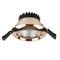 Spot LED encastré moderne pour intérieur 5W 7W 220V Finition noire, or rose, blanche