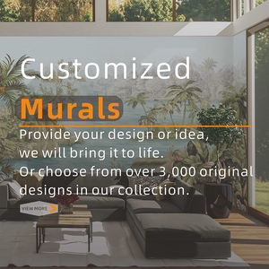 Murale d'animaux de la forêt peinte à la main, <span class=keywords><strong>papier</strong></span> <span class=keywords><strong>peint</strong></span> moderne de luxe écologique ignifuge pour chambre d'enfant et crèche - Product Image 6