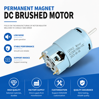 Moteur à engrenages CC à aimant permanent brossé haute puissance DC7512 24V 36V pour appareils électroménagers, mixeur, machine à lait de soja
