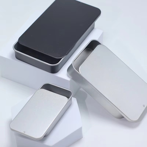 Caja metálica deslizante rectangular pequeña vacía personalizada al por mayor de fábrica para jabón sólido perfumado de menta reciclable - Product Image 5