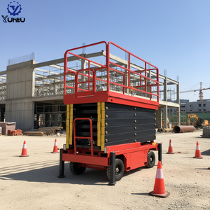 Envío Gratis Elevador Hidráulico Automático de Andamios de Acero de <span class=keywords><strong>4</strong></span>-16m para Construcción, Elevador Móvil Eléctrico para Andamios - Product Image 1