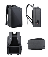 Offre Spéciale grande capacité Oxford sac à dos pour ordinateur portable plusieurs poches école de commerce sac à dos étanche géométrique fermeture à glissière PU