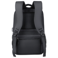 Sac à dos unisexe imperméable en tissu Oxford avec fermeture éclair géométrique, compartiment pour ordinateur, idéal pour les voyages d'affaires, le bureau, l'université et les étudiants, en polyester