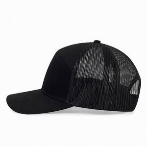 หมวกแก๊ปทรงทรัคเกอร์แบบ snapback 7 แผง ปักโลโก้ได้ ปีกแบน ตาข่าย ระบายอากาศ แฟชั่น unisex สำหรับฤดูร้อน - Product Image 2