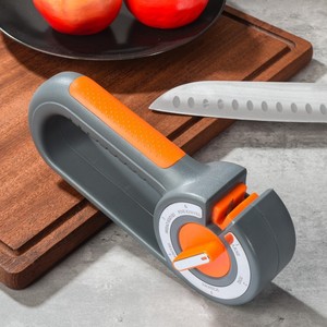 Aiguiseur de couteaux tout-en-un 6-en-1, réglable sur 6 niveaux, pour couteaux de chef, outil de cuisine essentiel pour la maison, en acier - Product Image 4