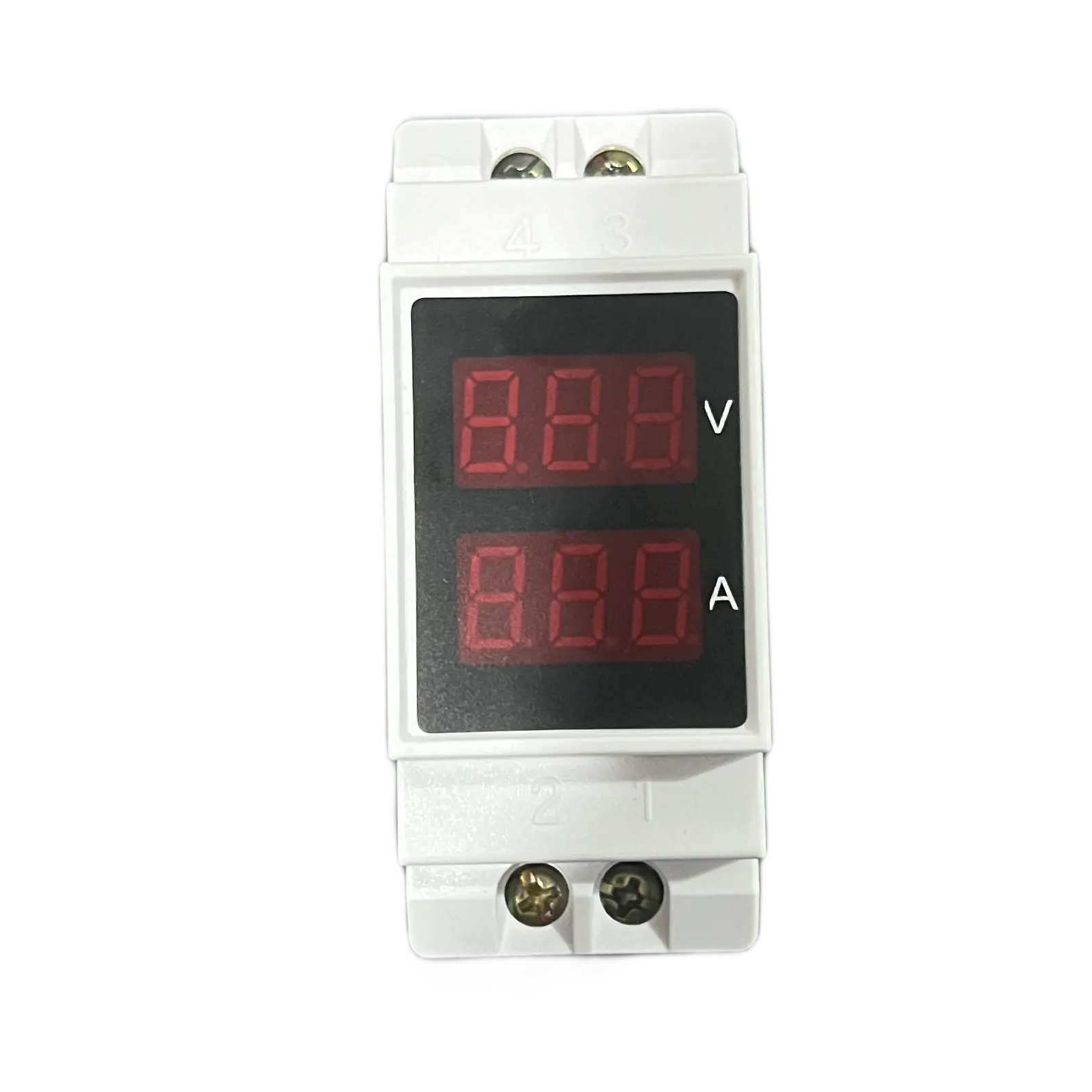 AC Digital Din Rail AC Voltmeter & Ammeter Digital Display 2 In 1 Panel Meter 0-100A 0-300V