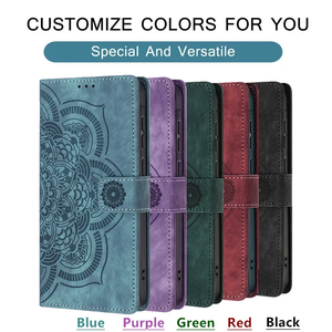 Mandala Flower <strong>Wallet</strong> Flip <strong>Case</strong> for Xiaomi Redmi 12 13 13C 14C A3 <strong>Note</strong> 11 11S 12 13 14 Pro 4G 5G TPU Phone Cover - Product Image 6