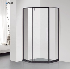 <span class=keywords><strong>Mampara</strong></span> de puerta de <span class=keywords><strong>ducha</strong></span> acrílica de plástico de forma cuadrada con marco y dos vidrios deslizantes - Product Image 4