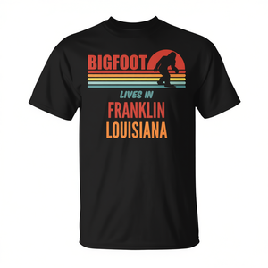 Camiseta Bigfoot Lives In Franklin Louisiana - Product Image 2