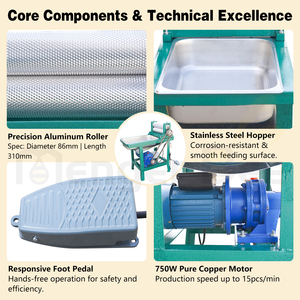 Máquina Eléctrica Automática para Estampado de Láminas de Cera de Abeja, Rodillo de Aleación de Aluminio, Herramientas de Apicultura MengerBee E310E 750W 310mm - Product Image 2