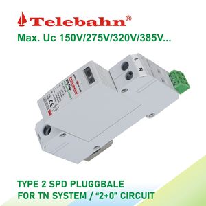 Telebahn Eenfasige <span class=keywords><strong>220V</strong></span> 230V 240V 20ka-40ka Spd T2 <span class=keywords><strong>Ac</strong></span> Overspanningsbeveiliging Apparaat Groothandel - Product Image 5