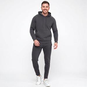 Conjunto Deportivo de Invierno Unisex con Logotipo Personalizado Finer Threads, 100% Algodón, 500 g/m², Ecológico, Cortavientos, Sudadera con Capucha y Pantalones Deportivos - Product Image 1