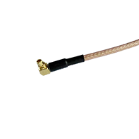 Câble assemblé en cuivre RG316 de qualité supérieure SMA-KY-RG316-MMCX-JW, connecteur SMA femelle vers MMCX mâle coudé