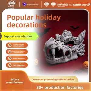 Dragon maléfique de la Sainte-Mort, best-seller fabriqué en Chine, pour Halloween, pièce décorative en résine réaliste, tailles personnalisables disponibles - Product Image 2