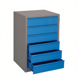 Armoire à outils Fervi à 5 tiroirs en acier bleu pour l'organisation d'atelier - Product Image 1