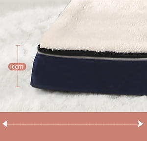 Kustom Desainer Luar Ruangan Mewah Manusia Besar Dapat Dicuci Tahan Air Sherpa Cama Hewan Peliharaan Busa Memori Ortopedi Tempat Tidur Anjing - Product Image 5