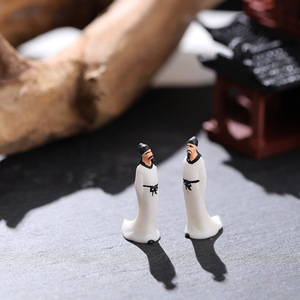Sculture in Miniatura Tradizionali Cinesi all'Ingrosso: Personaggi Storici Zhuge Liang, Li Bai, <span class=keywords><strong>Du</strong></span> <span class=keywords><strong>Fu</strong></span>, Cao Cao, Su Shi, Rocce e Bonsai - Product Image 4