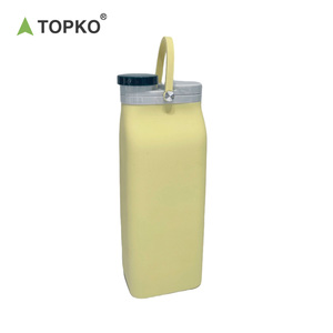 Gobelet d'eau pliable en silicone souple de haute qualité TOPKO pour enfants, 600 ml, bouteille d'eau de sport pliable en silicone - Product Image 6