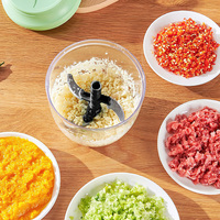 Handmatige Plastic Groenten & Vleesmolen Handpull-Type Knoflookblender En Stamper Keukengadgets Voor Gestoofde Gehakte Knoflook