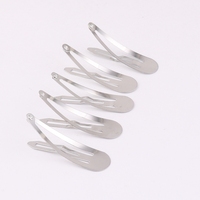 Barrette à cheveux en métal ronde de 5 cm, non toxique, petite, pour accessoires de coiffure