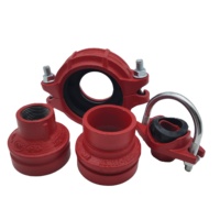 Raccords de lutte contre l'incendie UL/FM en époxy rainuré : Té, Coude, Union, Réducteur, Croix, Raccord flexible, Raccord rigide