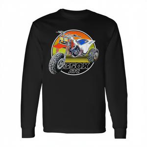 350X Atc Three Wheeler Vintage Retro Camiseta de manga larga - Product Image 2