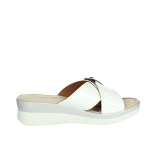 Sandales compensées pour femme Valleverde, blanches, 52100, confortables pour l'été - Product Image 4