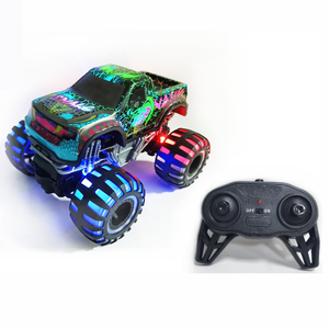 KS 2.4G RC Monster Truck Jouet pour enfants <span class=keywords><strong>Voiture</strong></span> radiocommandée à grande vitesse Hors route RC Racing Truck avec lumière clignotante - Product Image 1
