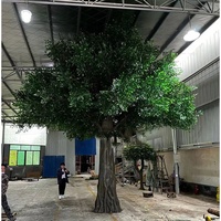 Usine directe de haute qualité personnalisé Arbre Artificiel Arbol faux vert grand arbre banian 4m 6m haut arbre artificiel