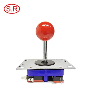 Joystick Balltop merah: sakelar penggerak dengan pelat aktuator bergerak di bagian bawah Joystick