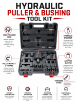 Kit d'outils de démontage d'injecteurs diesel Common Rail, extracteur pneumatique d'injecteurs de carburant avec mallette de rangement