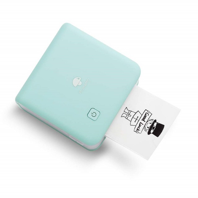For M02 Pro Portable Mini Thermal Printer 300DPI for Rechargeable Battery 53mm Paper Roll Android/iOS/PC Stock