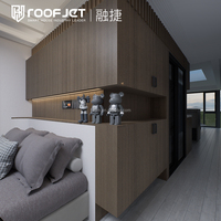 Magnifique maison-capsule écologique en aluminium, maison-conteneur, maison-capsule de luxe, chambre-capsule