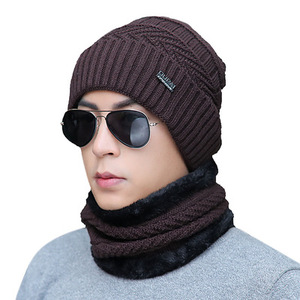 2021 nuevo diseño de alta calidad Beaine sombreros de punto de <span class=keywords><strong>lana</strong></span> con forro polar y grueso protector de orejas hombres <span class=keywords><strong>gorro</strong></span> de punto con piel interior - Product Image 5