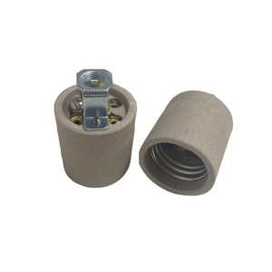 <span class=keywords><strong>E26</strong></span> đèn Gốm căn cứ ánh sáng ổ cắm với vít thiết bị đầu cuối cho Edison bóng đèn giữ đèn - Product Image 1