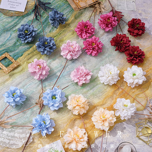 Fleurs artificielles en soie Yixuan, bouquet à 3 têtes, décoration de mariage, décoration de la maison, art floral, fleurs en plastique - Product Image 1