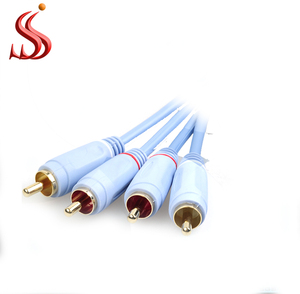 ตัวแยกสายสัญญาณเสียงตัวผู้สายสัญญาณ2RCA และ2RCA ความเร็วสูง2 <span class=keywords><strong>RCA</strong></span> ถึง2 <span class=keywords><strong>RCA</strong></span> - Product Image 3