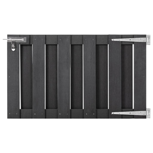 Modern Painted WPC Garden Gate 39.4x23.6 Inches Durable Fencing for Outdoor Use - Product Image 1
