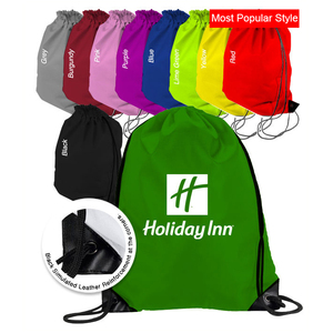 Customized Polyester Drawstring Bag Sports Draw String Bags Nylon Drawstring Backpack for Promotion