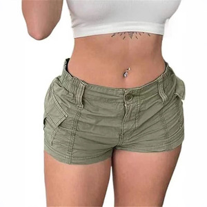 Taille Basse Ajustement Denim <span class=keywords><strong>orts</strong></span> Street Sle Pantalons Décontractés Fibre de Polyester Coupe Droite <span class=keywords><strong>orts</strong></span> Taille Basse Vêtements de Travail <span class=keywords><strong>orts</strong></span> - Product Image 2