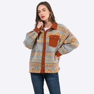 Giacche da <span class=keywords><strong>donna</strong></span> con <span class=keywords><strong>giacca</strong></span> da <span class=keywords><strong>donna</strong></span> in stile Jacquard azteco <span class=keywords><strong>Tweed</strong></span> con risvolto in <span class=keywords><strong>Tweed</strong></span> <span class=keywords><strong>giacca</strong></span> da <span class=keywords><strong>donna</strong></span> - Product Image 3