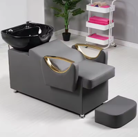 Promotion exceptionnelle : Fauteuil de lavage et de spa capillaire pour salon de coiffure, personnalisable, confortable, avec fonction massage et bac intégré