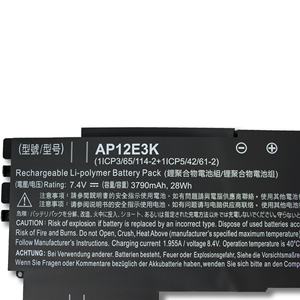 แบตเตอรี่แล็ปท็อป AP12E3K สำหรับ <span class=keywords><strong>Acer</strong></span> Aspire S S7 S7-191 Ultrabook (11นิ้ว) แบตเตอรี่โน๊ตบุ๊คซีรีส์ MS2363 S7-192 - Product Image 3