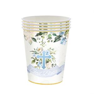 Decoraciones para Fiesta de <span class=keywords><strong>Bautizo</strong></span> con Flores Azules, Primera Comunión, para Baby Shower, Decoraciones de Mesa para <span class=keywords><strong>Bautizo</strong></span> - Product Image 5