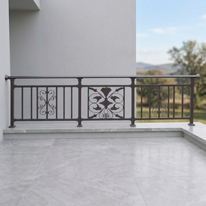 <span class=keywords><strong>Ringhiere</strong></span> per balconi in alluminio nero tagliato al <span class=keywords><strong>laser</strong></span>, design moderno a spirale floreale, resistenti a ruggine e acqua, montaggio a parete, per ville e ospedali - Product Image 5