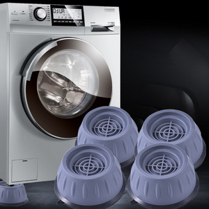Washing Machine Foot Pads Grey PP Anti Slip Shock Absorbing Universal Drum Heightening Feet Home Appliance Rubber - Product Image 1