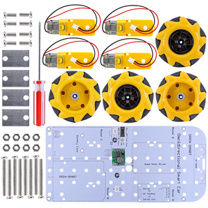 Kit de voiture intelligente omnidirectionnelle 4x4 avec moteur à engrenages et contrôle Bluetooth, prise XH 2.54mm colorée à branchement facile pour Arduino G131 - Product Image 4